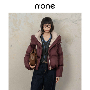 高级感面包服短款 新款 连帽泡芙羽绒服女保暖外套 冬季 none