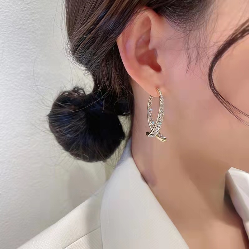 diyS925针双彼岸花耳坠银小众冷