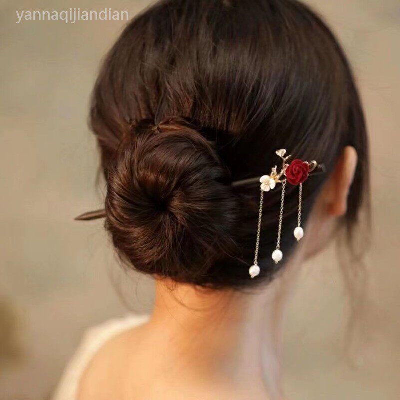 簪子女古风木簪盘发头饰古典气质