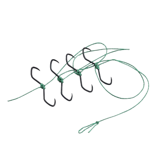 威武飞鱼鹰嘴型手工绑制线组甲鱼钩排钩打鳖团鱼串钩甲鱼枪用鱼钩