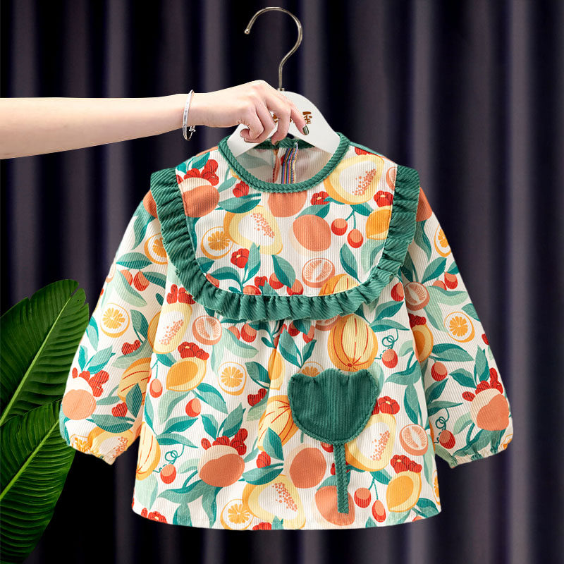 儿童罩衣女秋冬季洋气外穿后背扣子防水公主风幼儿园小孩吃饭围兜,童装/婴儿装/亲子装,反穿衣/罩衣,淘宝优惠券,粉丝福利购,淘宝优惠卷