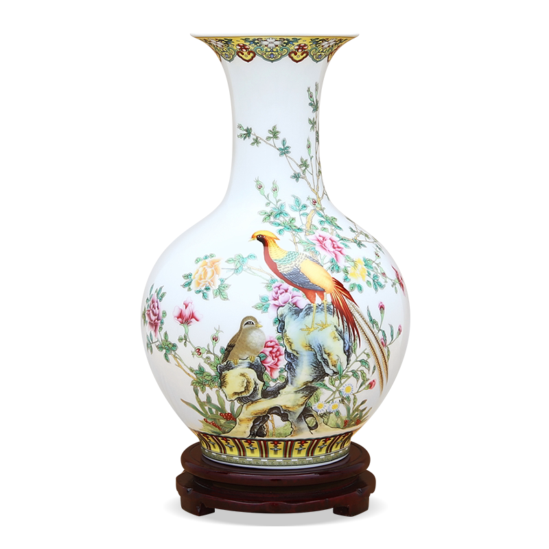 景德镇客厅插花电视柜玄关装饰品
