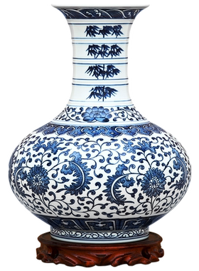 节节高升中式客厅花瓶摆件