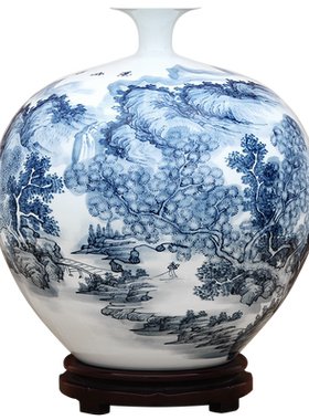 景德镇手绘青花新中式风工艺品