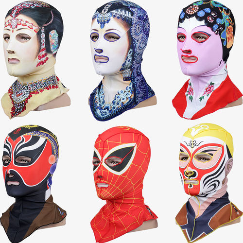 鲟龙防水母紫外线防晒脸基尼泳帽