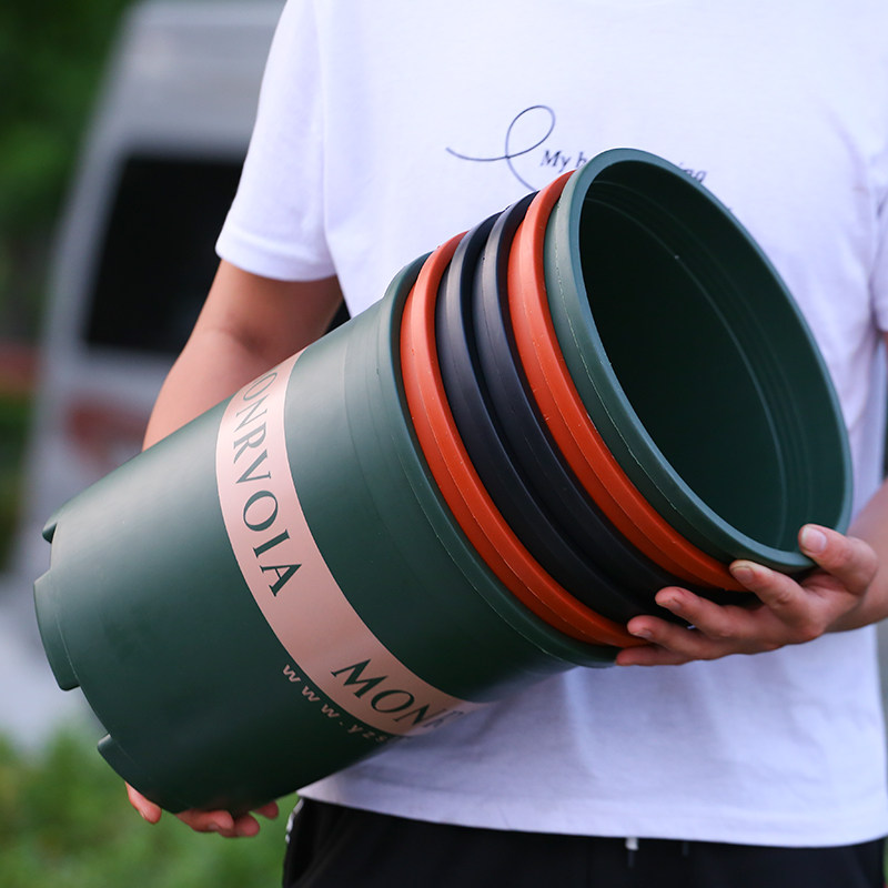 经典加仑花盆特大号绿萝盆栽加厚小花盆阳台月季玫瑰树脂塑料花盆