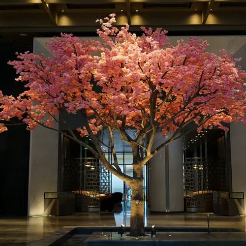 仿真樱花树桃花树室内外春天商场店铺美陈网红打卡装饰仿生假花树