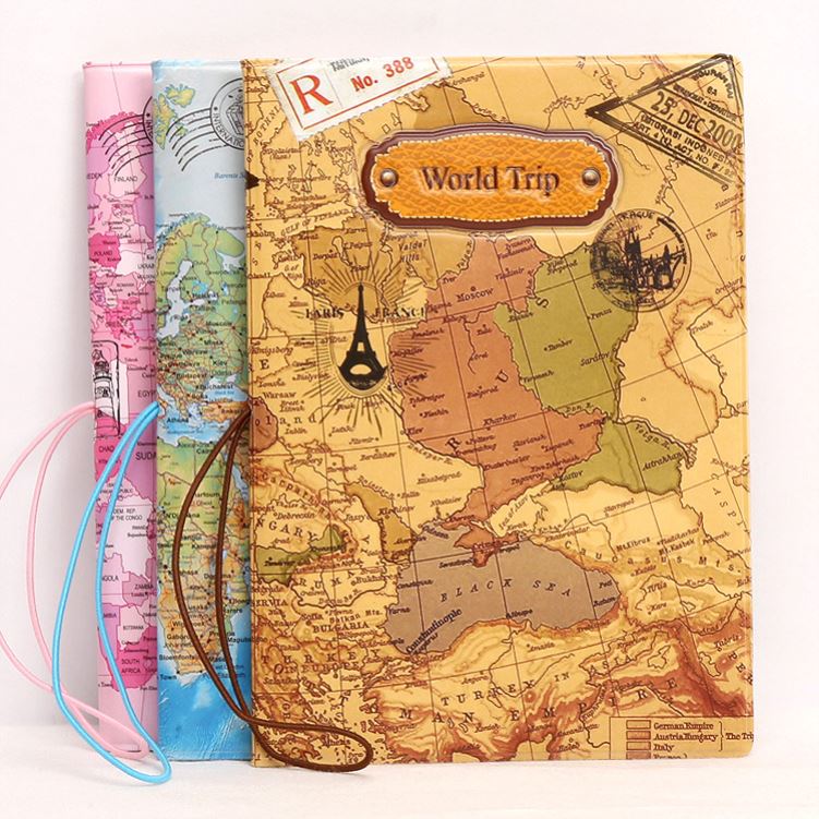 eather Travel Passport Holder Case Card ID Holders 14.5*10cm-封面