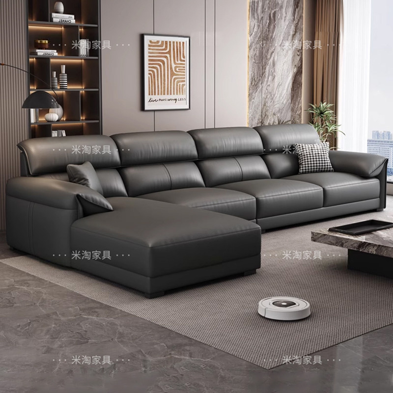 真皮沙发客厅2025新款家用直排贵妃轻奢猫抓科技布艺沙发现代简约