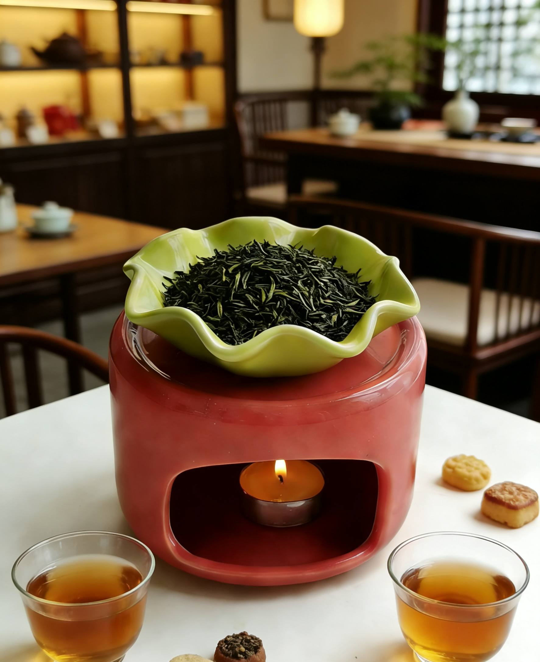 陶瓷温茶炉蜡烛加热茶壶底座保温炉暖茶器美容院按摩精油加热炉器,餐饮具,煮茶炉,淘宝优惠券,粉丝福利购,淘宝优惠卷