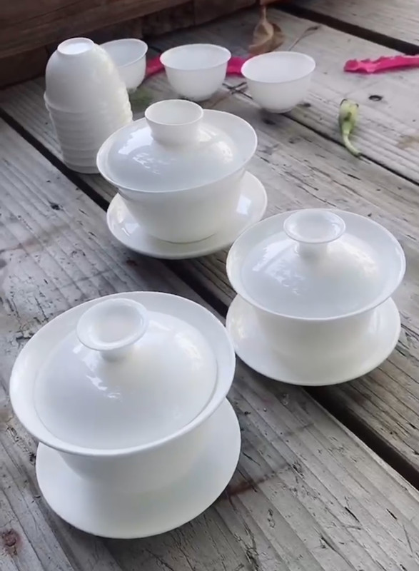 高骨瓷功夫茶具套装工夫盖碗介