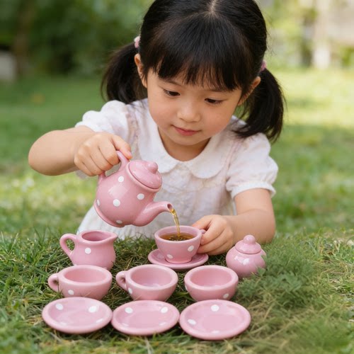 特价陶瓷迷你咖啡小茶具套装儿童过家家创意女孩宝宝厨房玩具茶杯