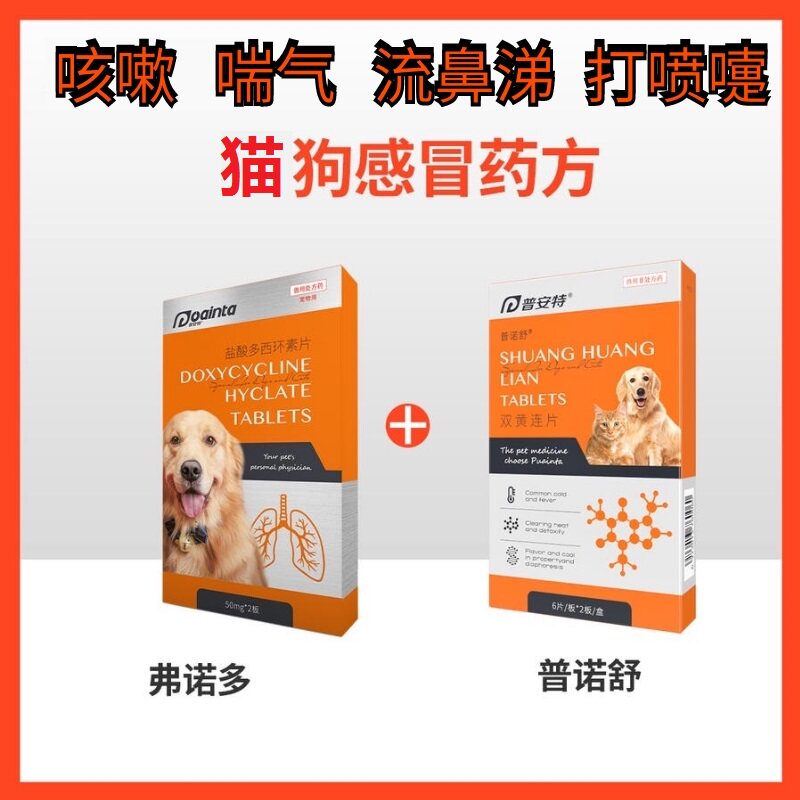 普安特弗诺多 普诺舒 诺克芬 猫狗咳嗽药干呕肺炎犬窝咳止咳化痰