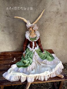 饰品礼物 收藏复古做旧装 欧式 英伦伯爵夫人古董彼得兔手绘娃娃欧式