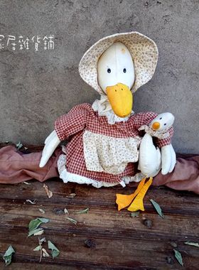 欧式风做旧彩绘布艺创意家居装饰