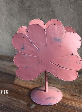 法式风铁艺复古做旧烛台装饰品