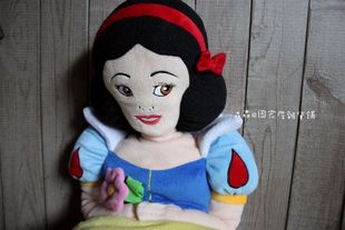 外贸迪士尼七公主毛绒布娃娃白雪公主玩偶公仔装 饰娃娃生日礼物品