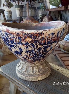 复古欧式风多肉植物花盆家居装饰