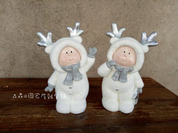 外贸出口陶瓷雪人娃娃儿童房家居装饰摆件 隔板装饰品节日礼物