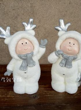 陶瓷儿童房摆件节日礼物家居装饰