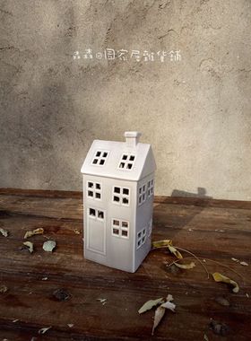 灰色镂空房子简约时尚家居装饰