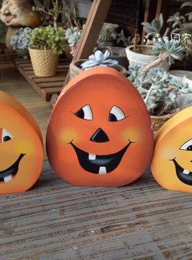 木质万圣节工艺品