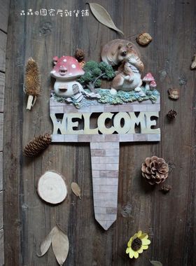 复古做旧仿真蘑菇园艺装饰摆件