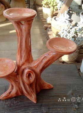 样品低温彩绘花盆烛台家居装饰