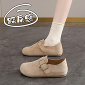 子平底小皮鞋 春秋全包勃肯鞋 0128n 单鞋 博肯鞋 女2026新款 秋季