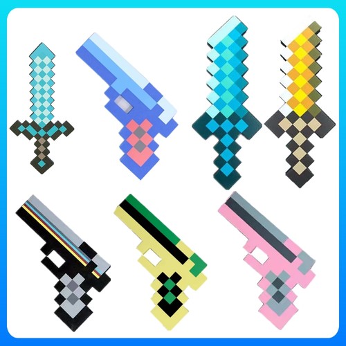 我的世界泡沫迷你钻石剑手枪斜剑