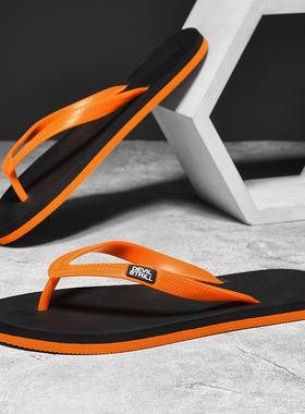 DEVIL'S TRILL泰国进口天然橡胶人字拖男士潮露趾休闲沙滩鞋男款