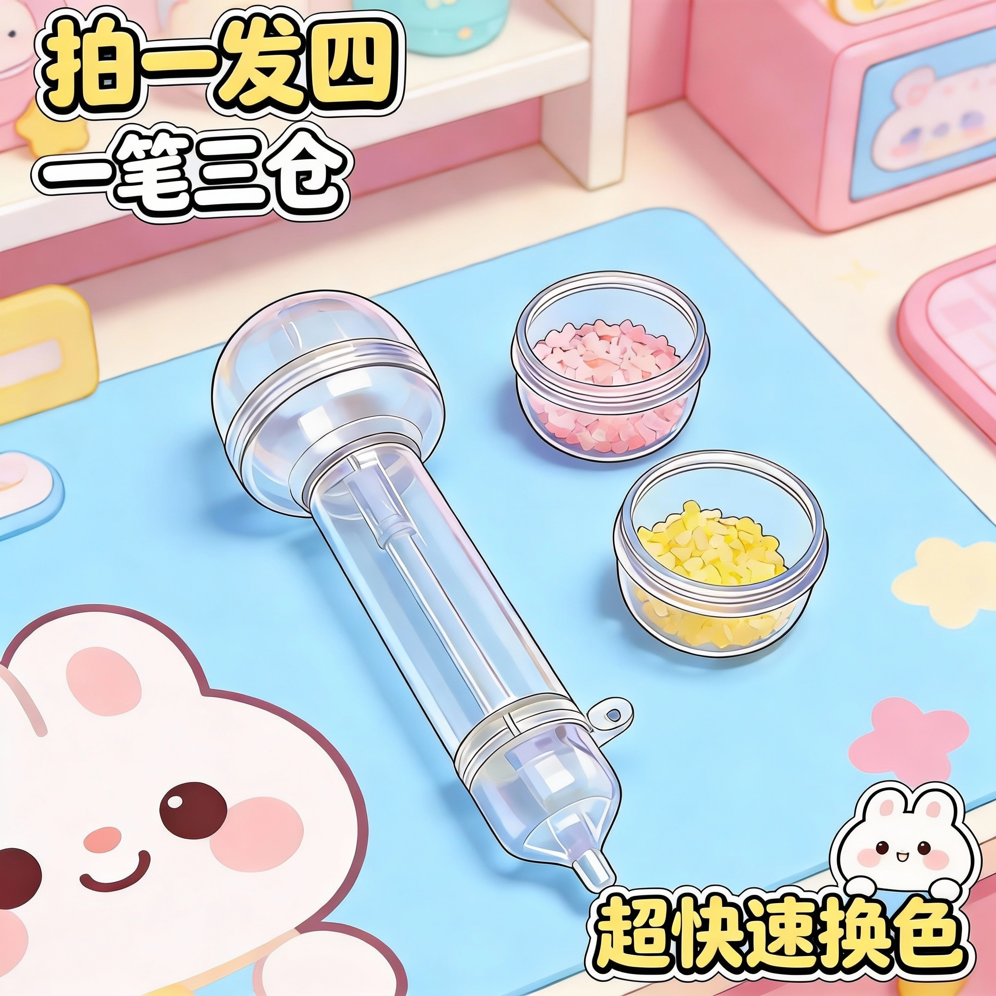 生煎包拼豆笔按压自动点握式融合豆笔新手省力神器立体融合豆工具,玩具/童车/益智/积木/模型,拼豆/拼豆工具,淘宝优惠券,粉丝福利购,淘宝优惠卷