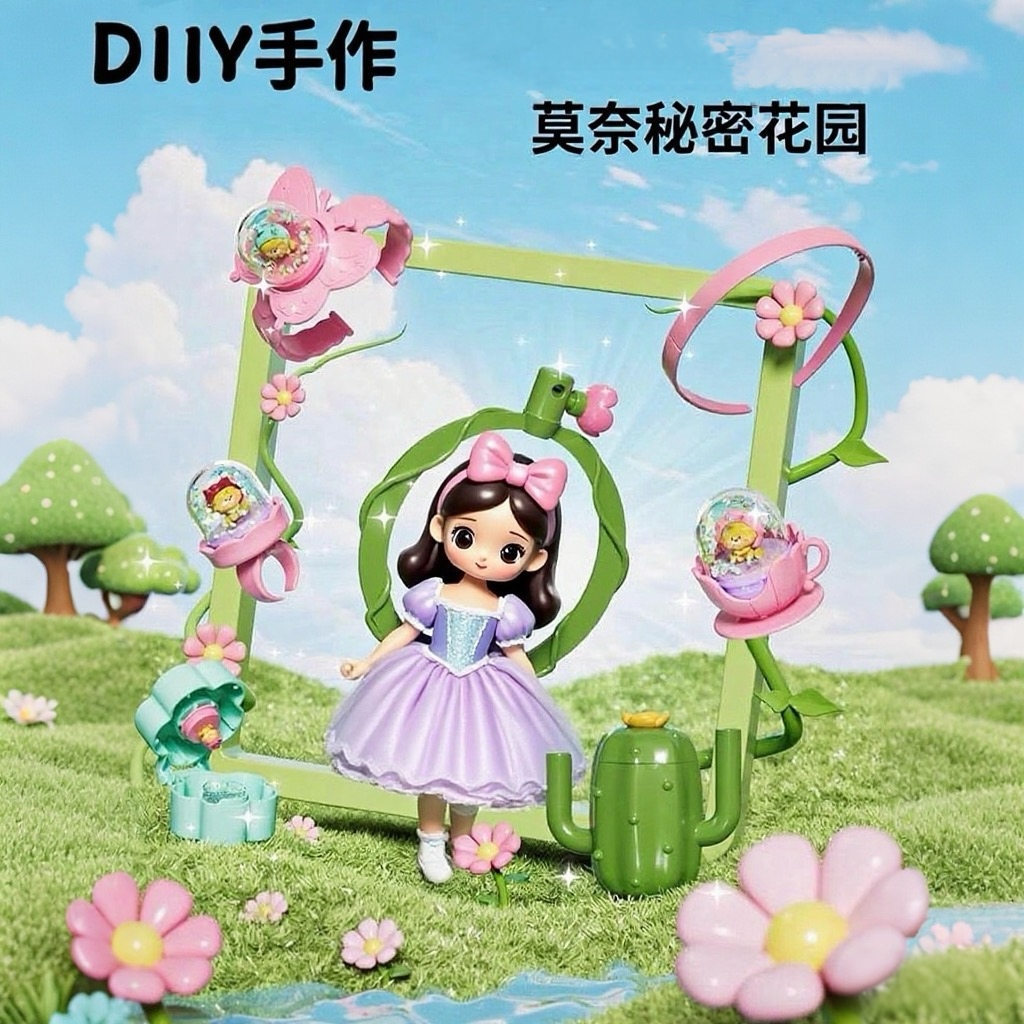 饰品配件DIY手工材料饰品穿戴玩具水晶球礼盒益智类女孩生日礼物