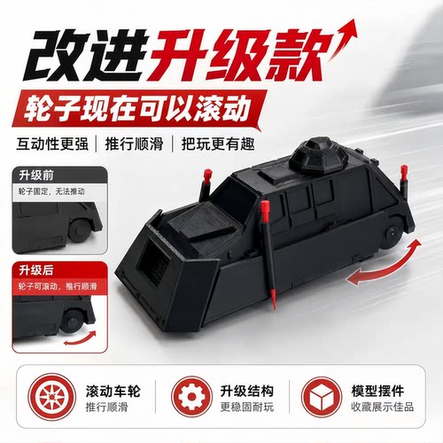 3D打印提图斯TIV2风暴龙卷风拦截车微缩模型场景模拟儿童玩具礼物