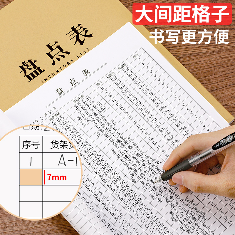 盘点明细表商品销售记录表库存盘点本产品出入库统计z表点货本仓