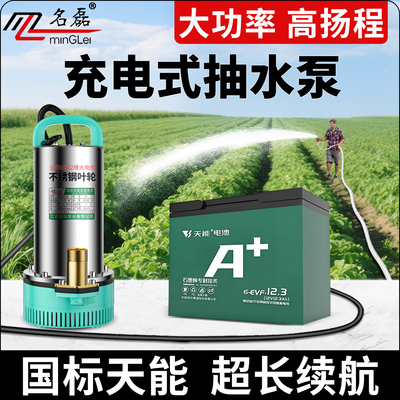 【大功率】充电式浇菜抽水泵