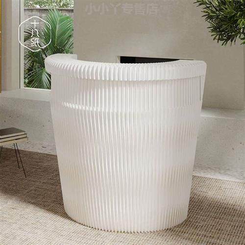 十八纸迎宾柜台接待台收银咨询台小型商用现代活动展会用简约前台