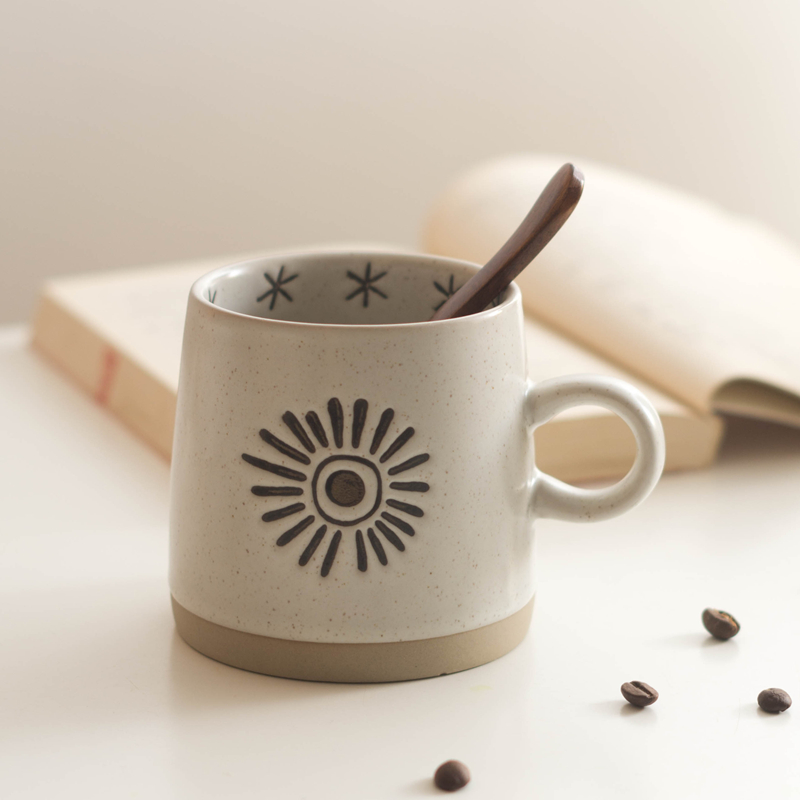 复古咖啡杯泥可尔粗陶日式情侣