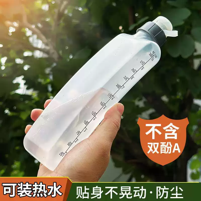 食品级便携挤压健身运动水壶跑步