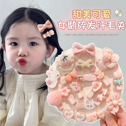 儿童可爱花朵蝴蝶结超萌可爱发卡
