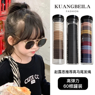 儿童高马尾头绳橡皮筋发圈头饰女扎头皮套2026年新款 皮筋秋冬发绳