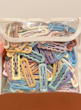 儿童彩色磨砂发夹2025新款女童后脑勺碎发bb夹宝宝侧边刘海夹头饰