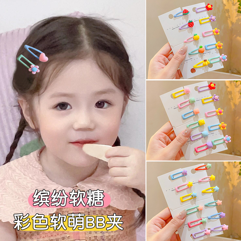 儿童蝴蝶结头饰女童彩色