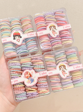 儿童可爱皮筋宝宝不伤发高弹力发圈头绳女童婴儿扎小啾啾拇指发绳