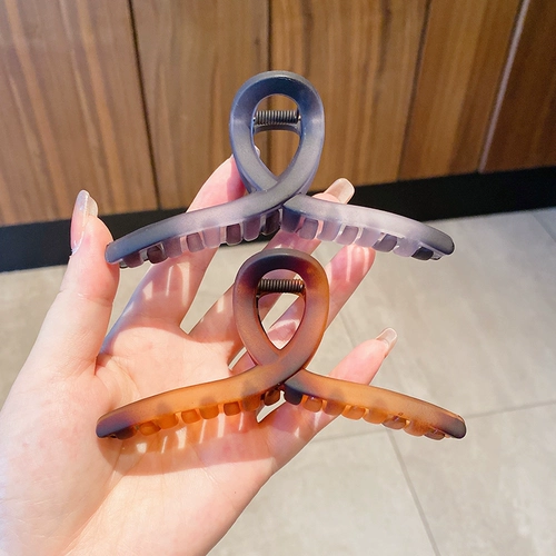 Заколка для волос, большая матовая заколка-крабик, акула, шпильки для волос для ванны, простой и элегантный дизайн