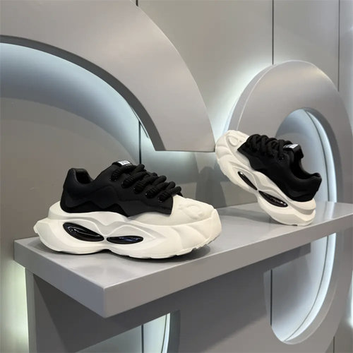 秋冬老爹鞋时尚气垫男鞋增高厚底