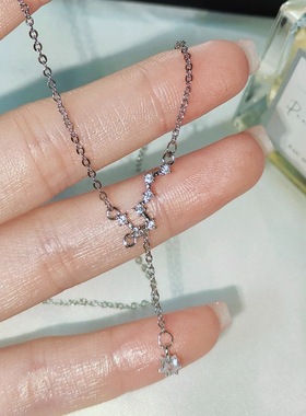 星星锁骨链气质简约流苏北斗七星项链女小众设计感ins冷淡风饰品