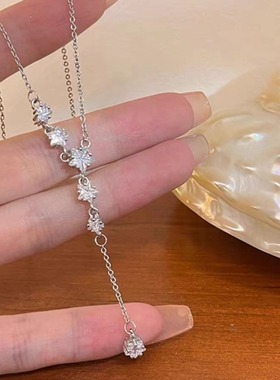 满天星流苏项链女时尚轻奢百搭气质清仙气森系ins冷淡风锁骨链