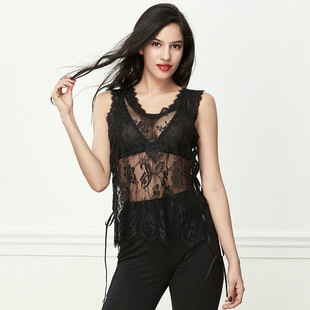 心爱外穿女士雅致蕾丝背心SL81U11
