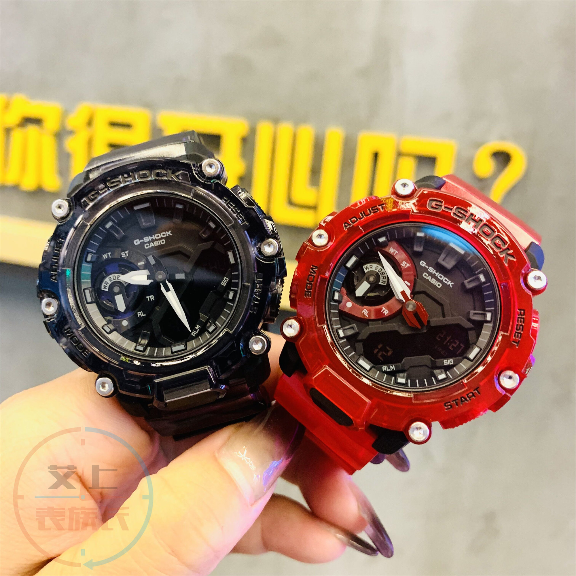 卡西欧手表g-shock运动防水手表ga-2200skl-4a/ gma-s2200m-7